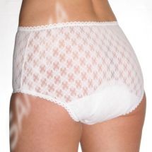 Culotte periodique SANYGIA Culotte periodique arielle dentelle blanche